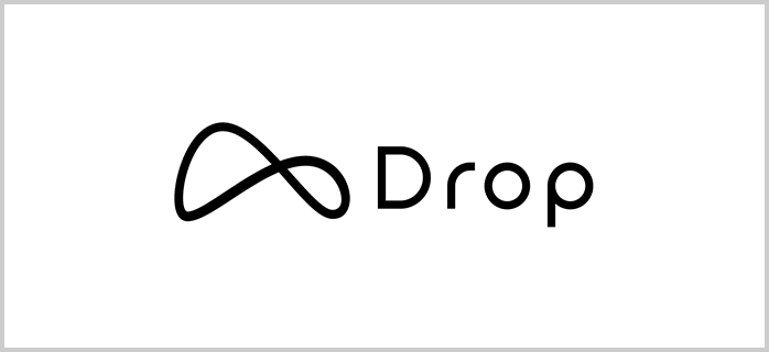Drop logo black